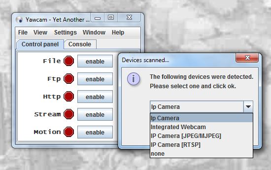 yawcam help router config